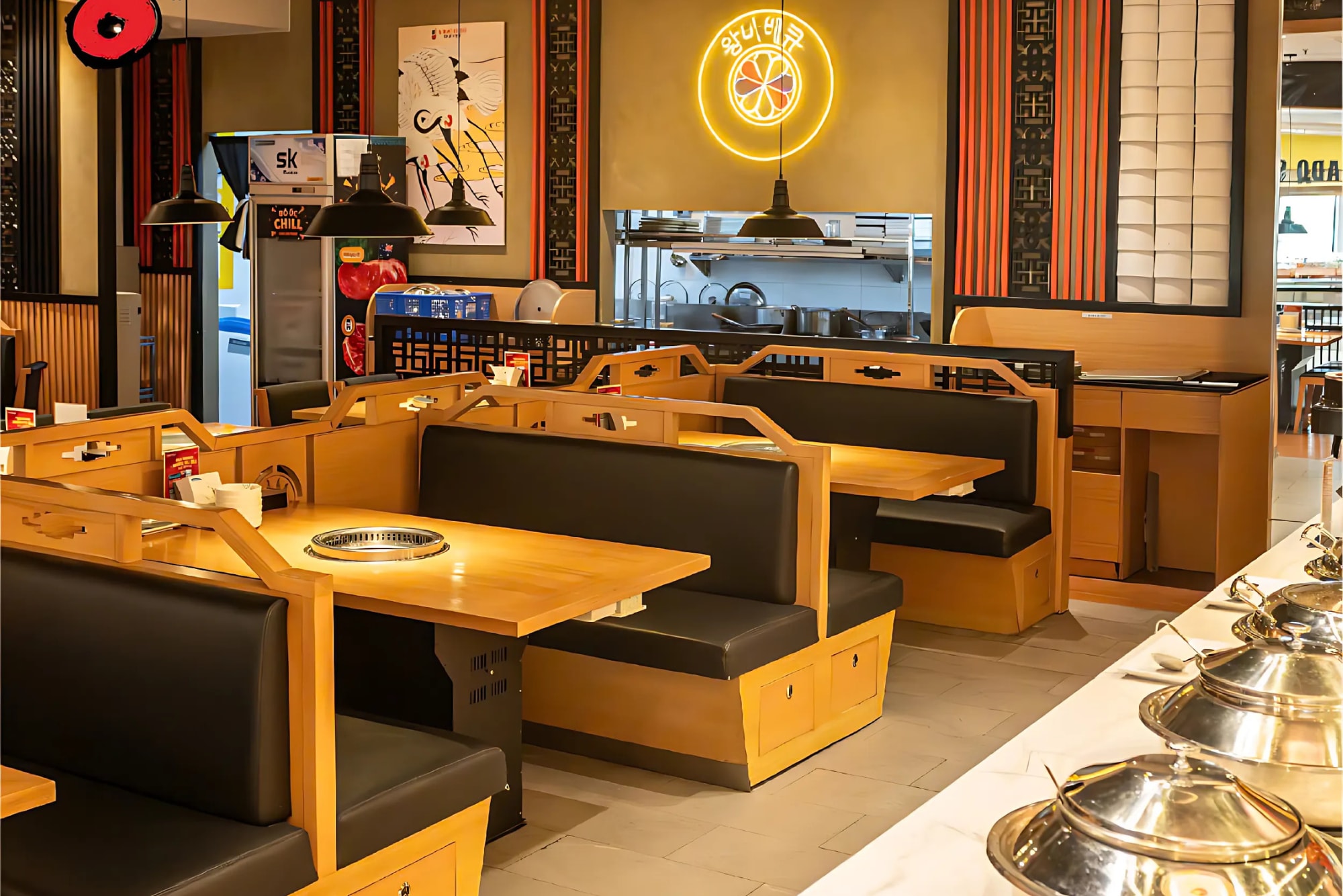 King BBQ mang đến không gian Hàn Quốc hiện đại 
